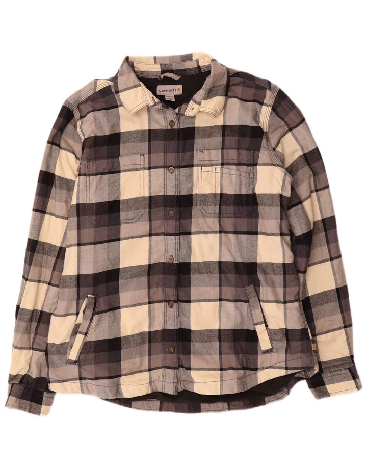 Carhartt Womens Lumberjack Flannel Shirt US 12/14 Large Multicoloured Check