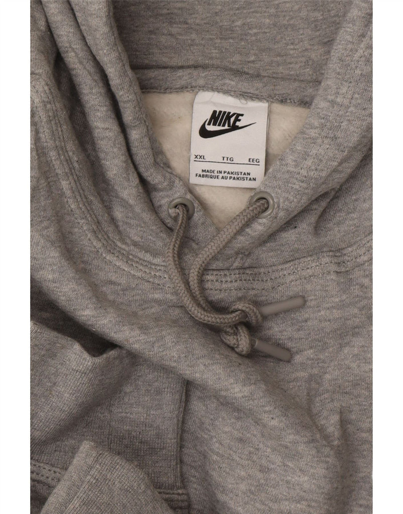NIKE Mens Hoodie Jumper 2XL Grey Cotton Vintage Nike and Second-Hand Nike from Messina Hembry 