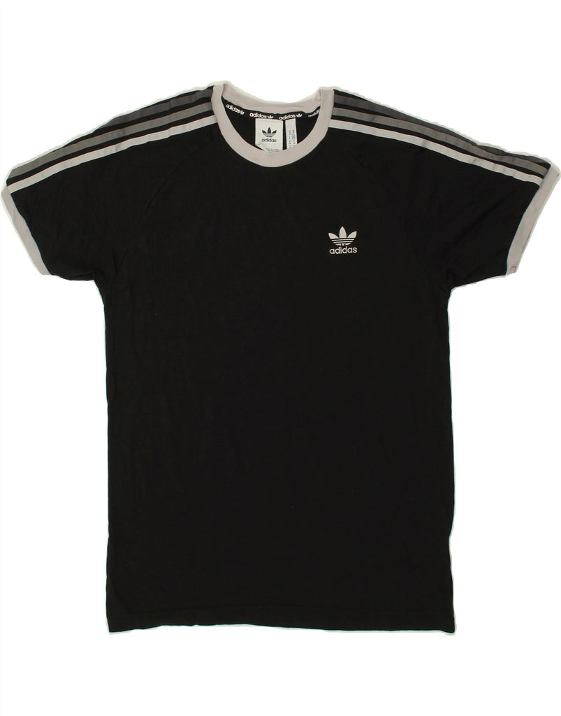 ADIDAS Mens T-Shirt Top Medium Black Cotton | Vintage Adidas | Thrift | Second-Hand Adidas | Used Clothing | Messina Hembry 