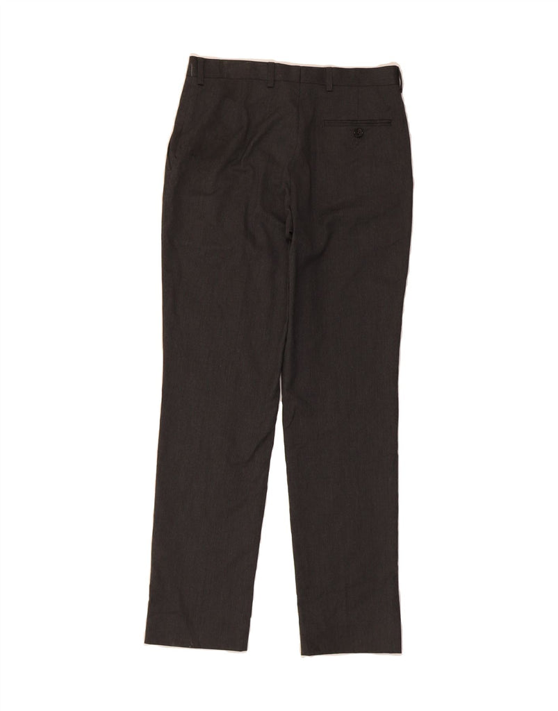 RALPH LAUREN Womens Straight Suit Trousers W28 L29 Grey Polyester Vintage Ralph Lauren and Second-Hand Ralph Lauren from Messina Hembry 
