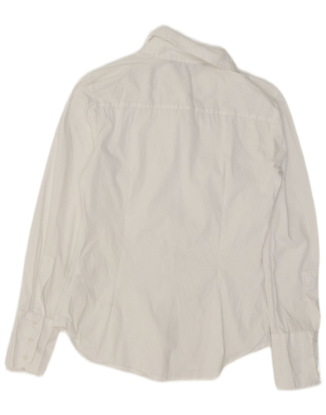 ZARA Womens Formal Shirt UK 10 Small White Cotton
