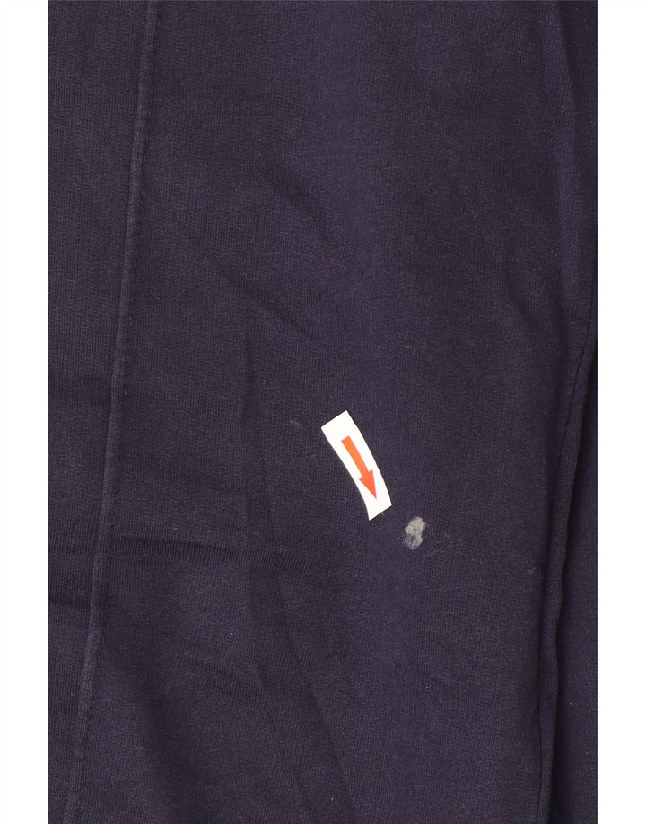 Zara Womens Tracksuit Trousers UK 12 Medium Navy Blue Colourblock