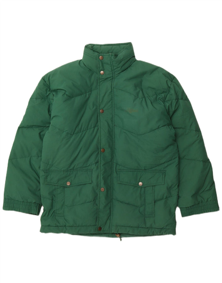 Brugi Mens Hooded Padded Jacket IT 50 Large Green