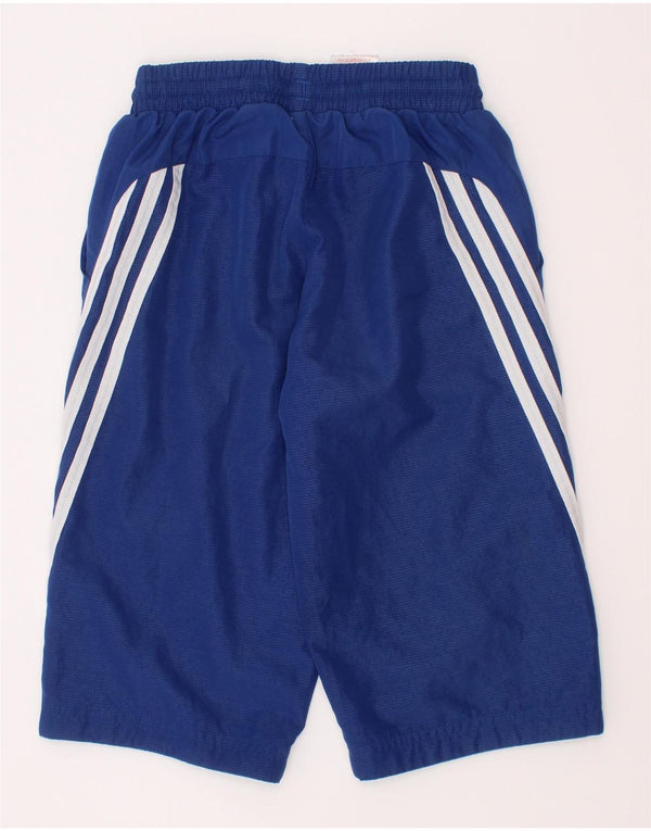Adidas Boys F50 Graphic Sport Shorts 7-8 Years Navy Blue Polyester