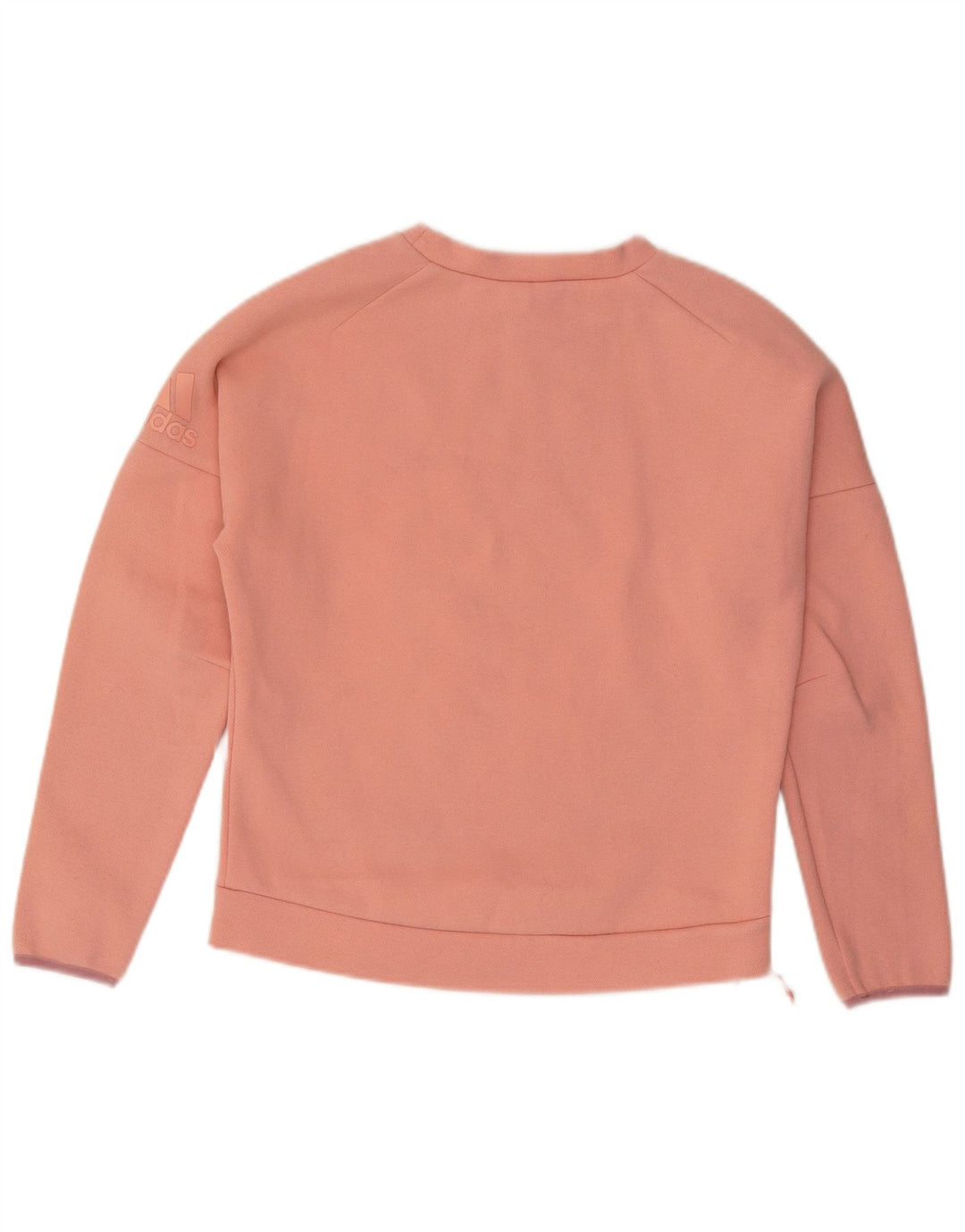 ADIDAS Womens Oversized Sweatshirt Jumper UK 8/10 Small Pink Cotton