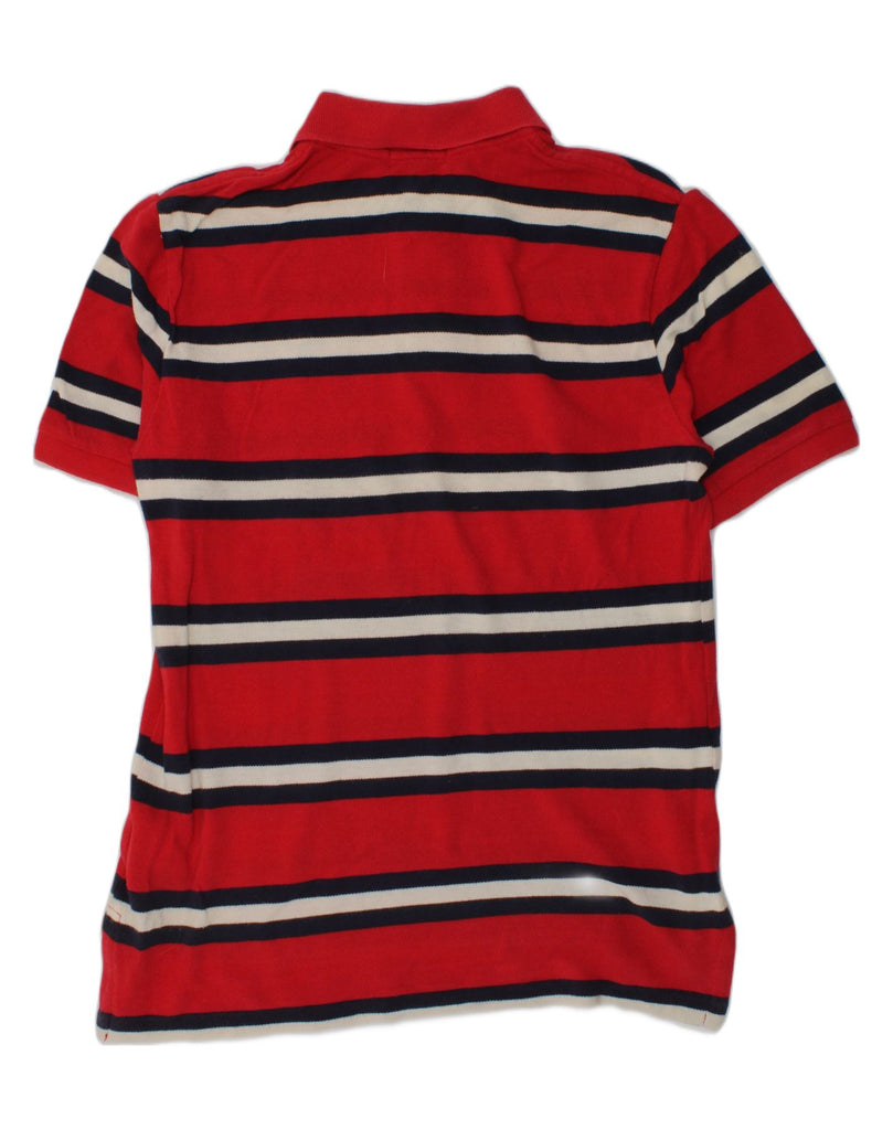 POLO RALPH LAUREN Boys Polo Shirt 10-11 Years Medium Red Striped Cotton | Vintage Polo Ralph Lauren | Thrift | Second-Hand Polo Ralph Lauren | Used Clothing | Messina Hembry 