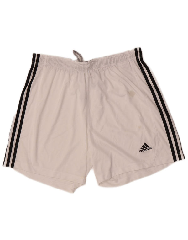 Adidas Mens Climalite Sport Shorts Large  White Polyester