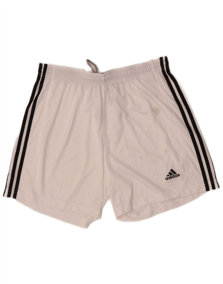 Adidas Mens Climalite Sport Shorts Large  White Polyester