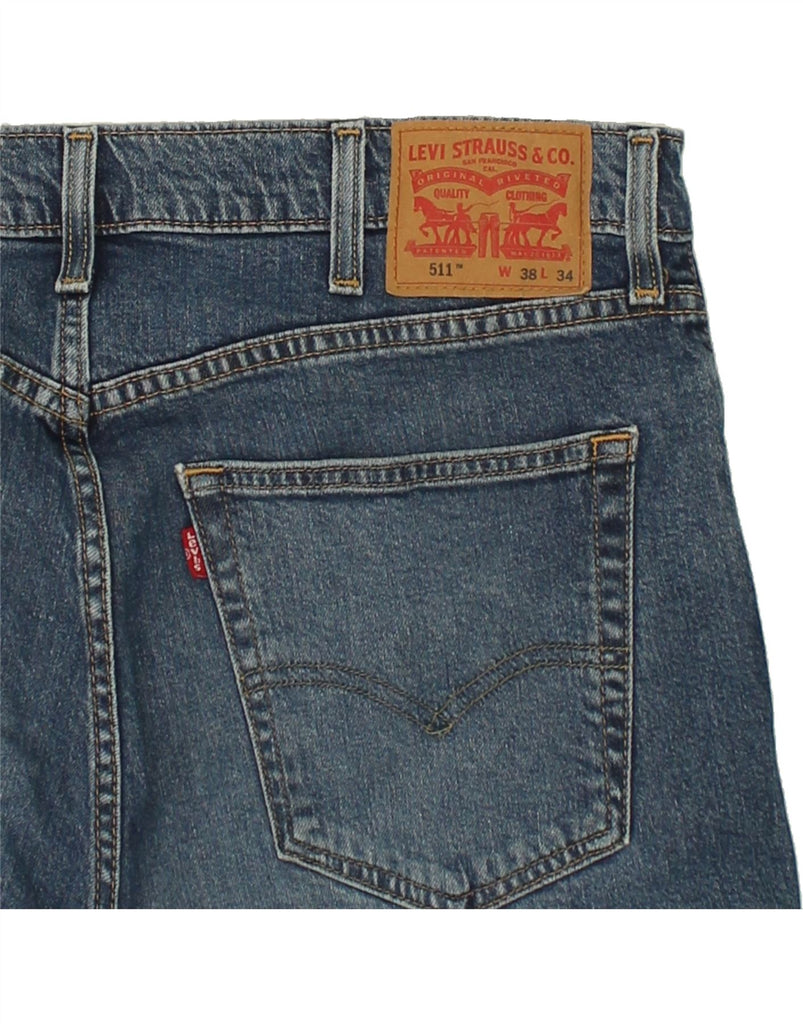 LEVI'S Mens 511 Straight Jeans W38 L31 Blue Cotton | Vintage Levi's | Thrift | Second-Hand Levi's | Used Clothing | Messina Hembry 