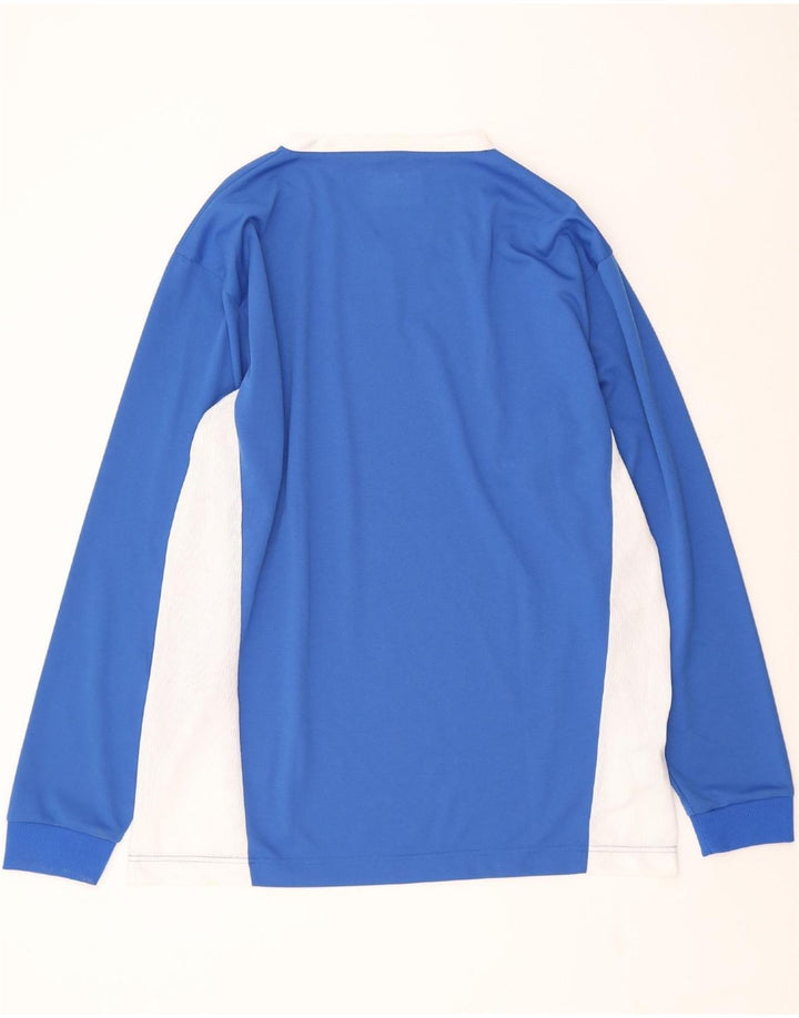 PUMA Mens Top Long Sleeve XL Blue Colourblock Polyester Vintage Puma and Second-Hand Puma from Messina Hembry 