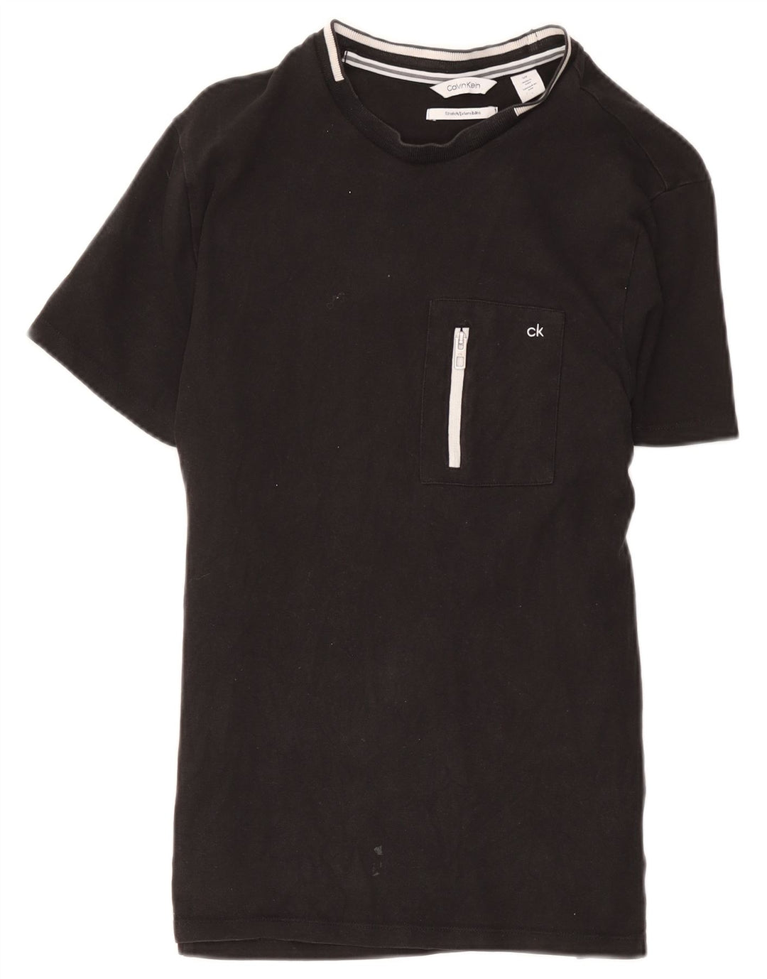 Calvin Klein Mens T-Shirt Top Small Black Cotton