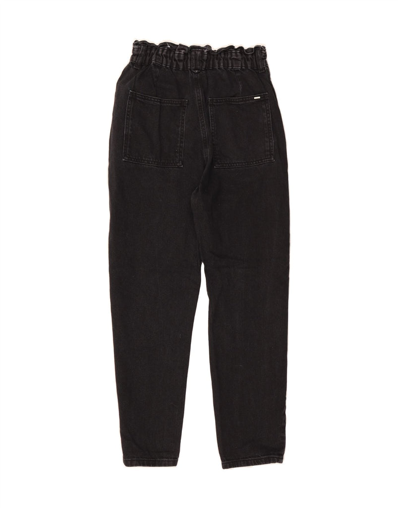 ZARA Womens High Rise Cropped Jeans EU 34 XS W24 L25 Black Cotton Vintage Zara and Second-Hand Zara from Messina Hembry 