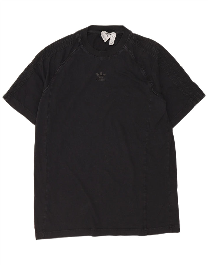 Adidas Mens T-Shirt Top Medium Black Cotton