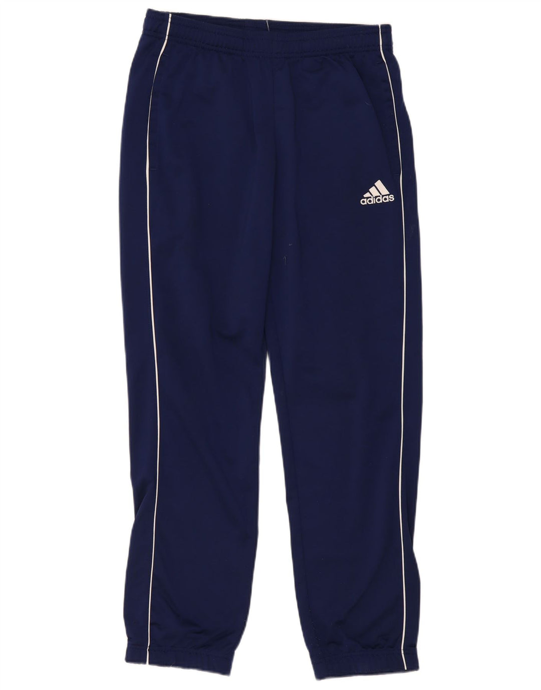 Adidas Mens Tracksuit Trousers Medium Navy Blue Polyester