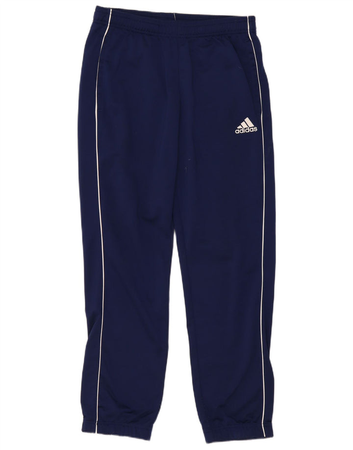 Adidas Mens Tracksuit Trousers Medium Navy Blue Polyester