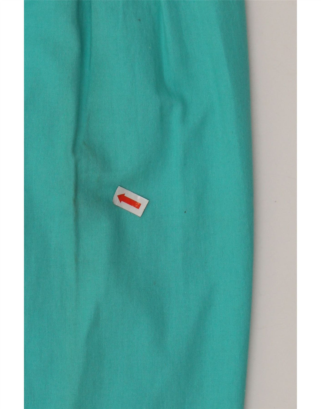 VINTAGE Womens High Waist Pegged Chino Trousers W28 L27 Turquoise Cotton