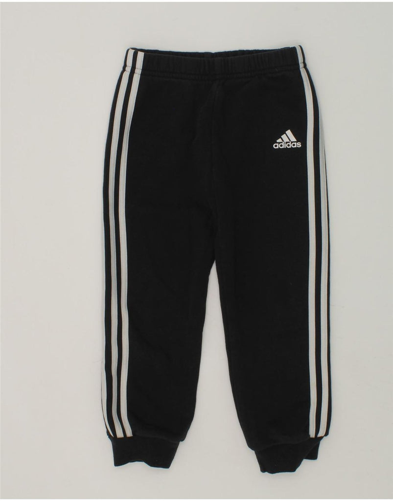 ADIDAS Boys Tracksuit Trousers Joggers 2-3 Years Black Cotton | Vintage Adidas | Thrift | Second-Hand Adidas | Used Clothing | Messina Hembry 