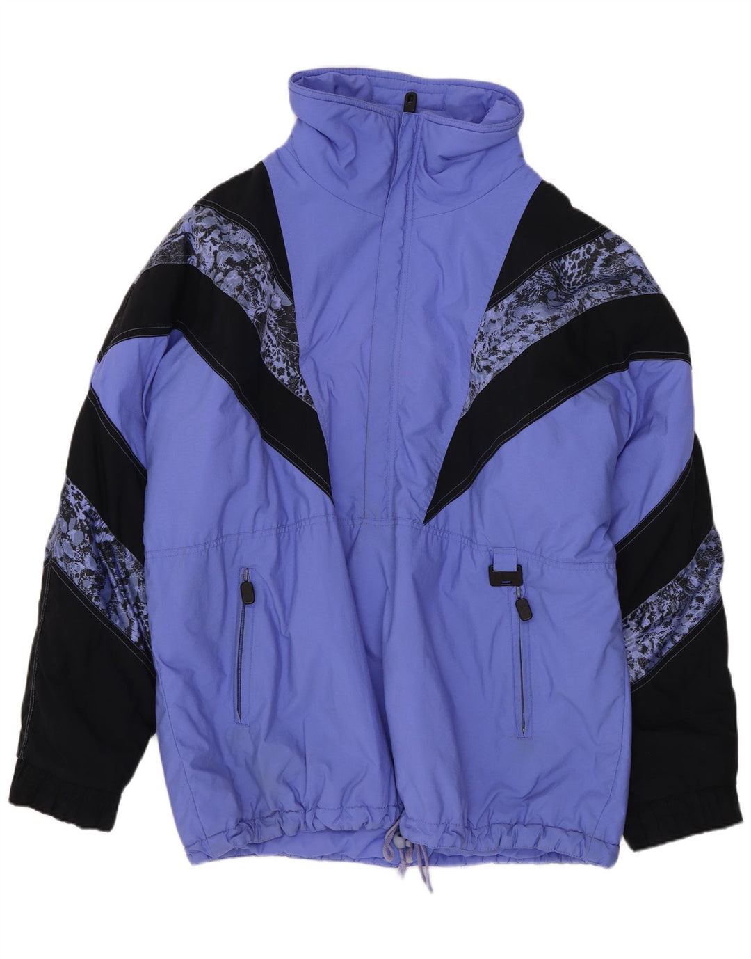 Alasca Mens Ski Jacket XL Blue Colourblock Polyamide Retro