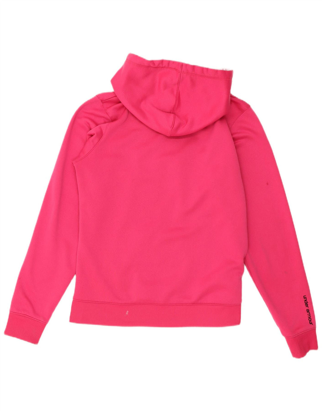 Under Armour Womens Graphic Hoodie Jumper UK 14 Medium Pink Polyester