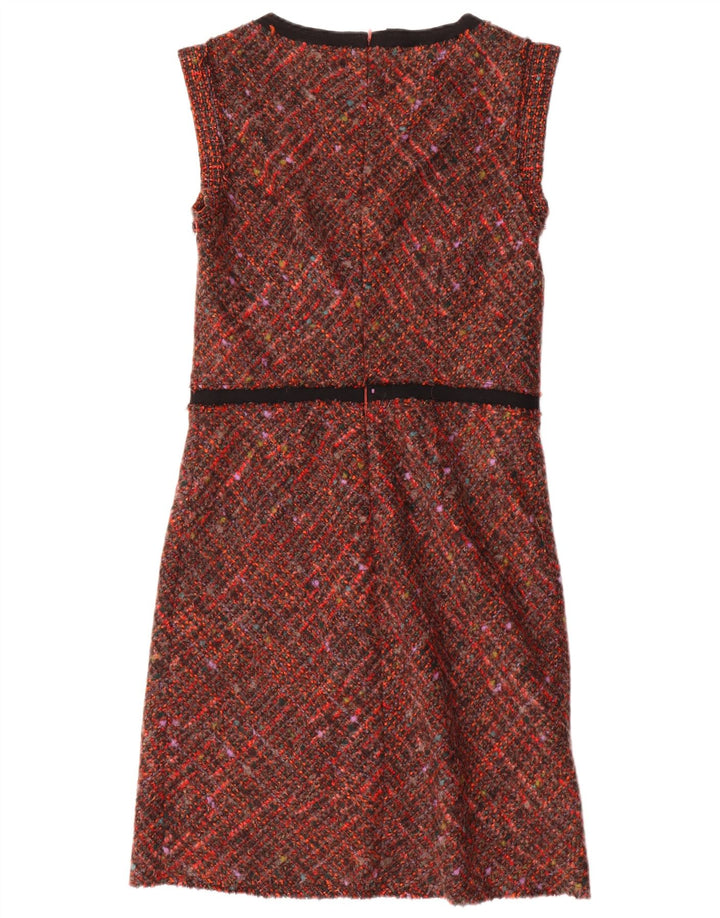 Benetton Womens Sleeveless Sheath Dress UK 12 Medium Multicoloured Flecked