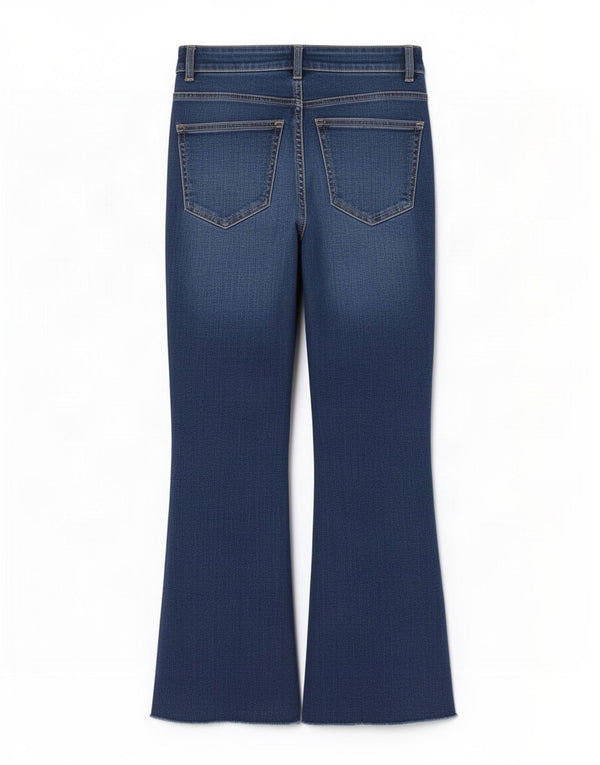 Zara Womens Flared Jeans EU 34 2XS W24 L25 Blue