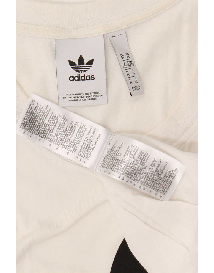 Adidas Mens Graphic Vest Top XL White Cotton