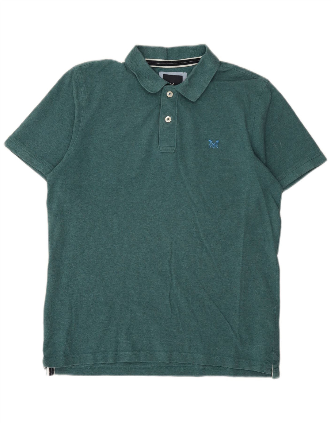 Crew Clothing Mens Polo Shirt Large Green Cotton