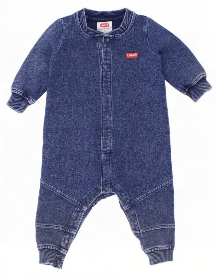 Levi's Baby Boys Long Sleeve Jumpsuit 3-6 Months Navy Blue