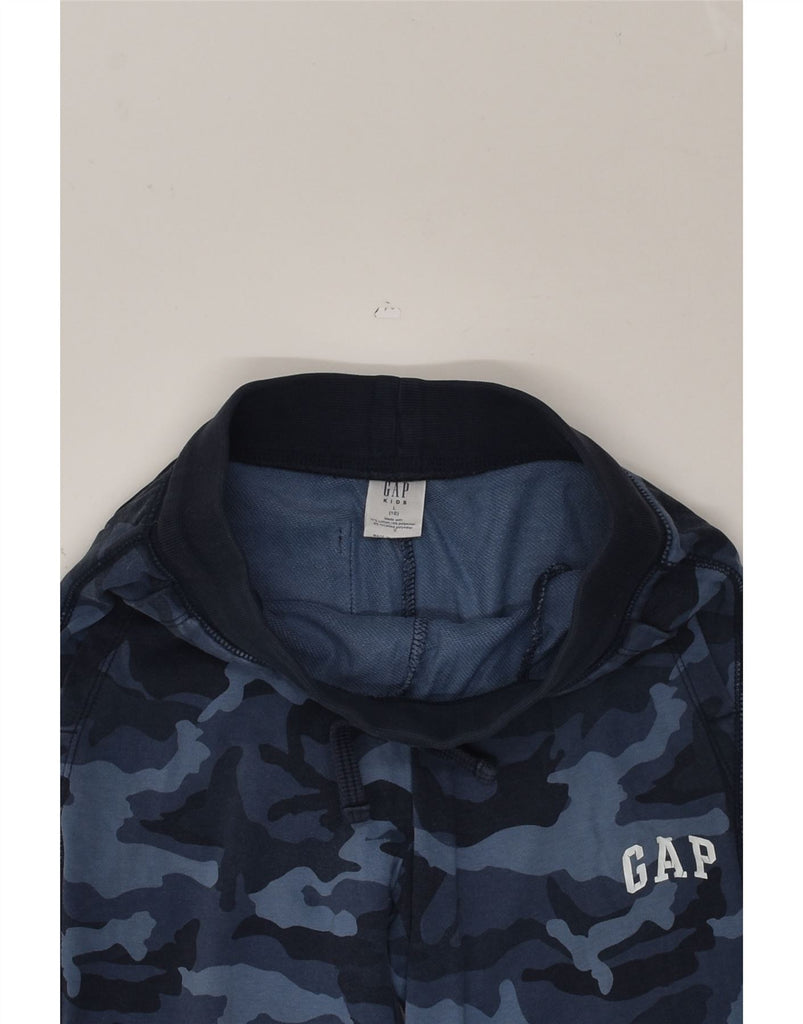 GAP Boys Tracksuit Trousers Joggers 9-10 Years Large Blue Camouflage | Vintage Gap | Thrift | Second-Hand Gap | Used Clothing | Messina Hembry 