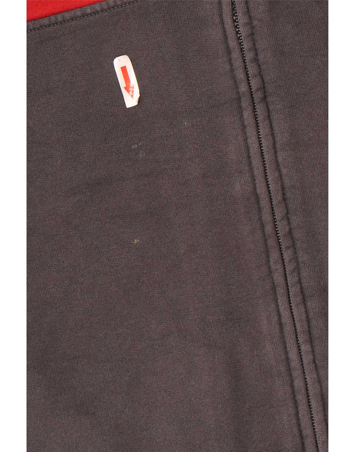 Gas Mens Graphic Tracksuit Top Jacket 2XL Grey Colourblock Cotton