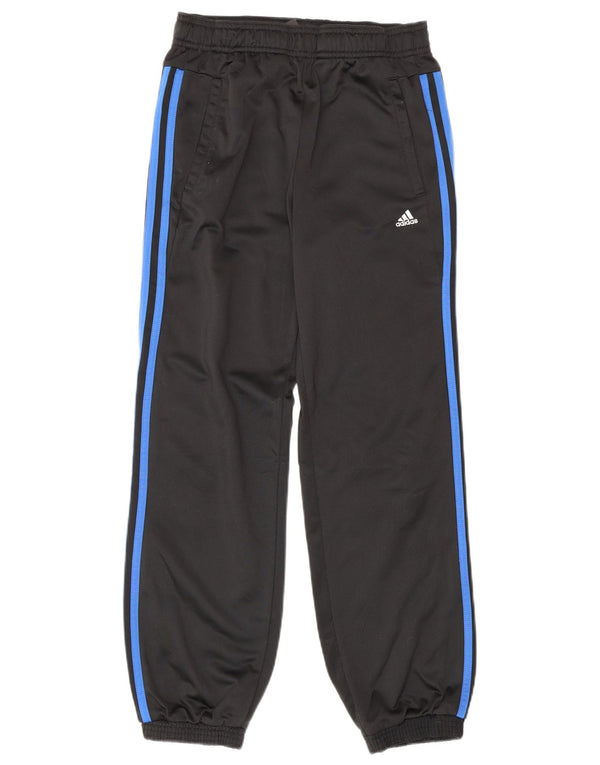 Adidas Boys Tracksuit Trousers Joggers 11-12 Years  Black Polyester