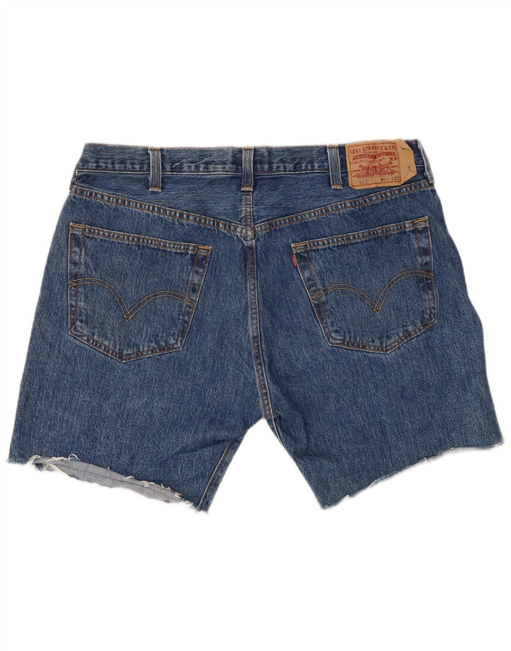 Levi's Mens 501 Denim Shorts W40 XL Blue Cotton