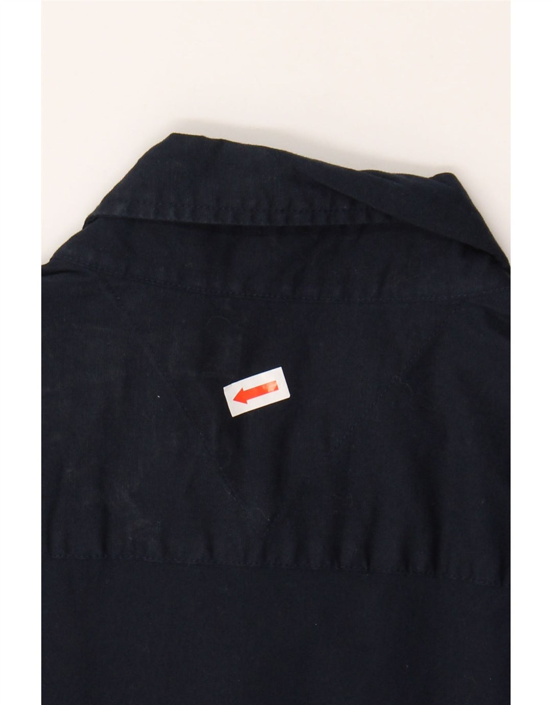 TOMMY HILFIGER Mens Slim Fit Shirt Small Navy Blue Cotton