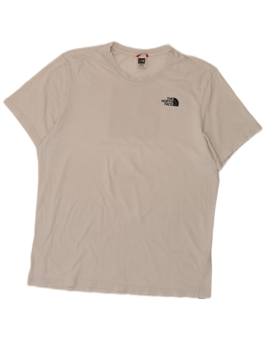 THE NORTH FACE Mens Graphic T-Shirt Top XL Off White Cotton