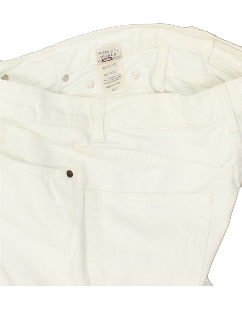 RIFLE Mens Slim Jeans W33 L27 White Cotton Vintage Rifle and Second-Hand Rifle from Messina Hembry 