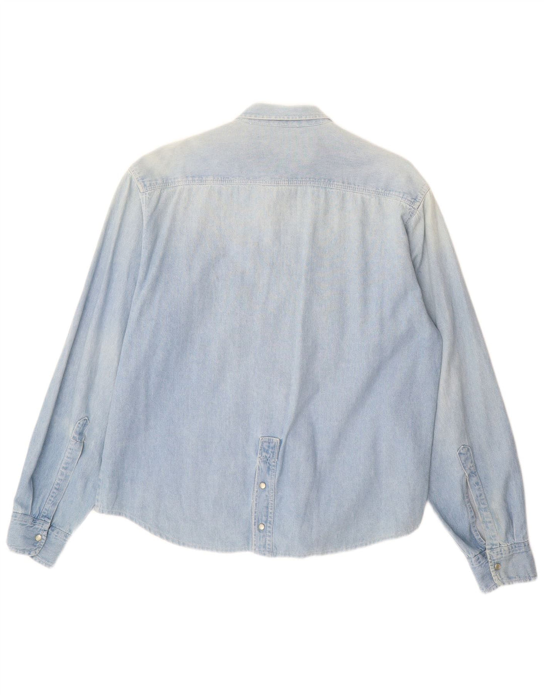 BENETTON Mens Denim Shirt XL Blue