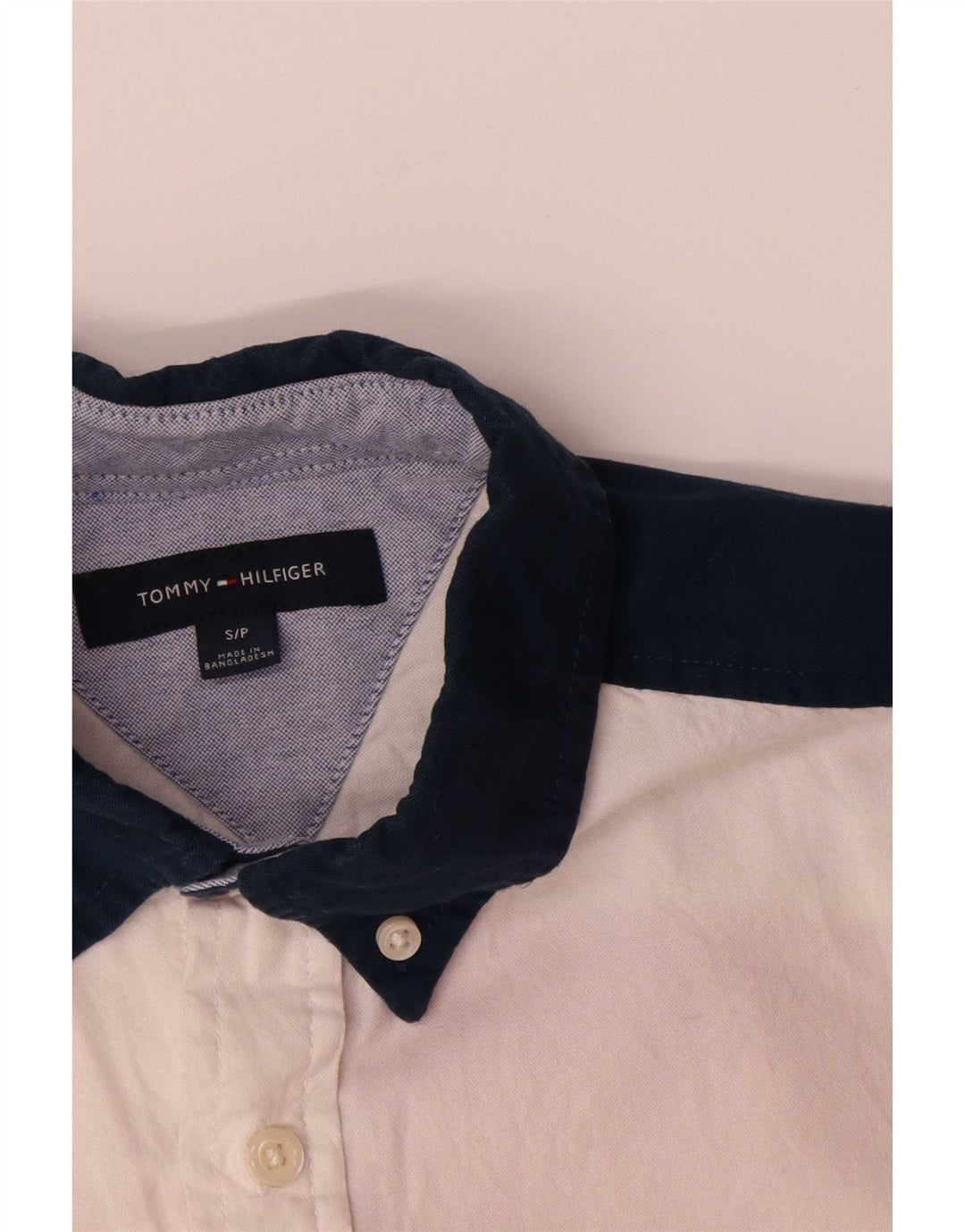 Tommy Hilfiger Mens Short Sleeve Shirt Small Multicoloured Colourblock