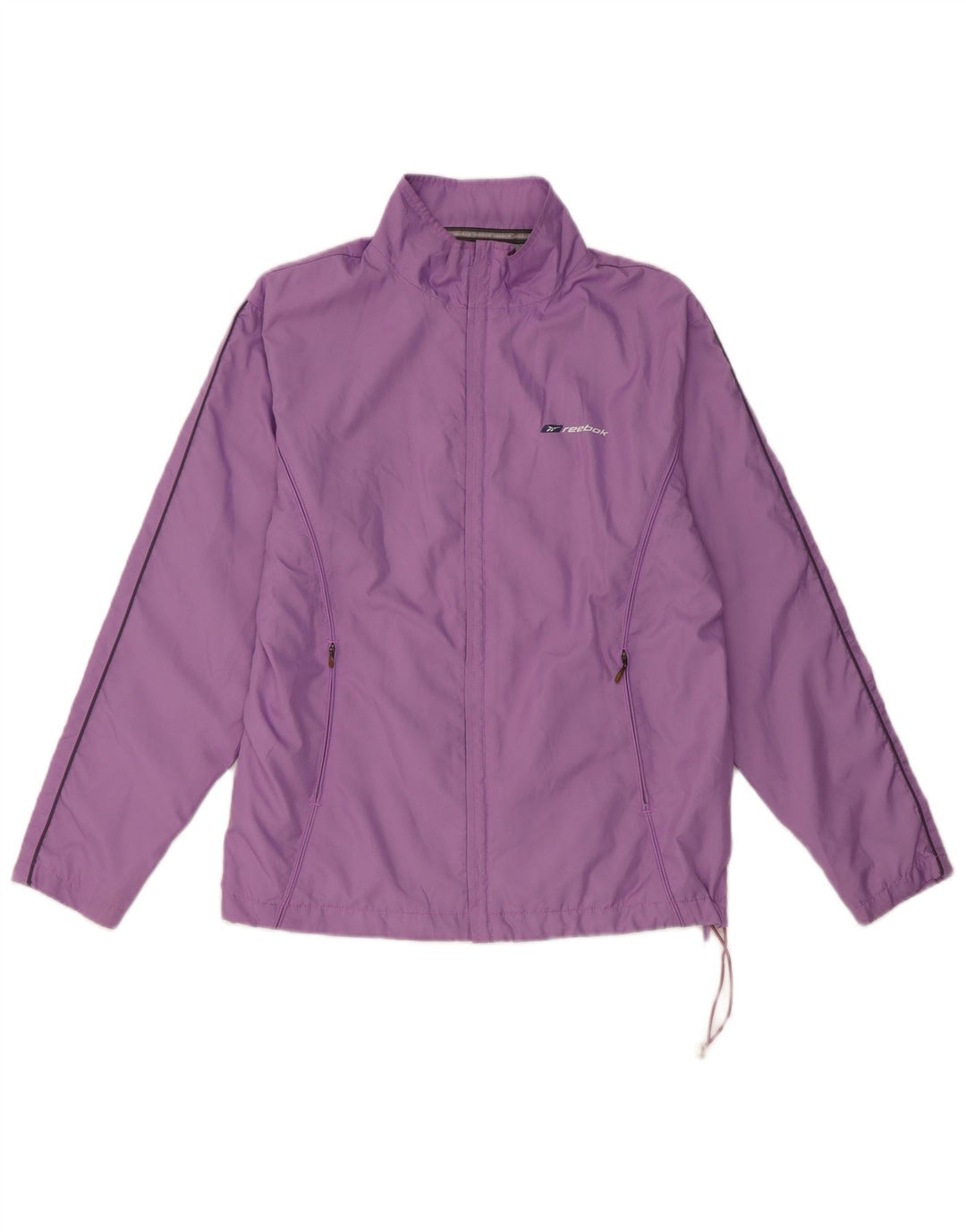 Reebok Womens Tracksuit Top Jacket UK 12 Medium  Purple Polyester