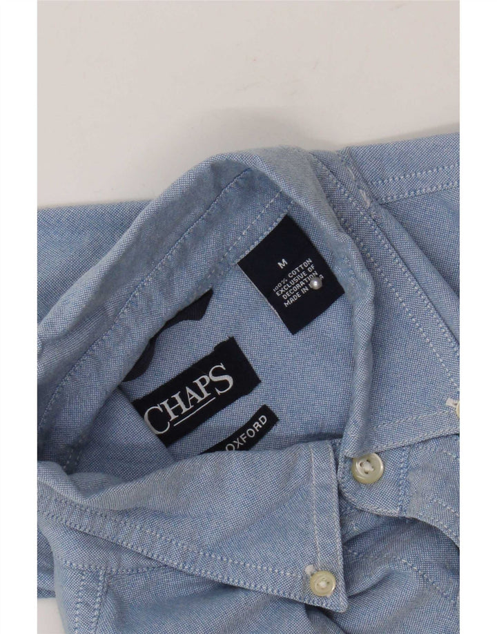 Chaps Mens Shirt Medium Blue Cotton
