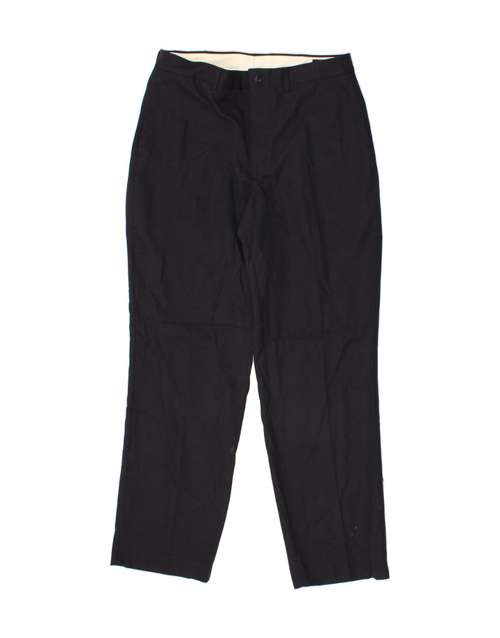 NAUTICA Mens Straight Suit Trousers W34 L32 Navy Blue Polyester Vintage Nautica and Second-Hand Nautica from Messina Hembry 