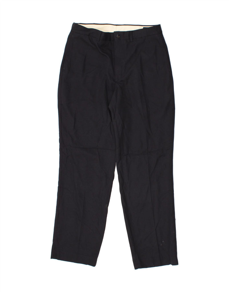 NAUTICA Mens Straight Suit Trousers W34 L32 Navy Blue Polyester Vintage Nautica and Second-Hand Nautica from Messina Hembry 