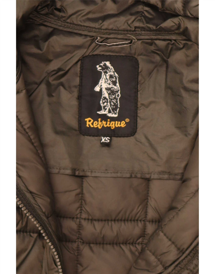 Refrigue Womens Evolution Hooded Padded Jacket UK 6 XS Grey
