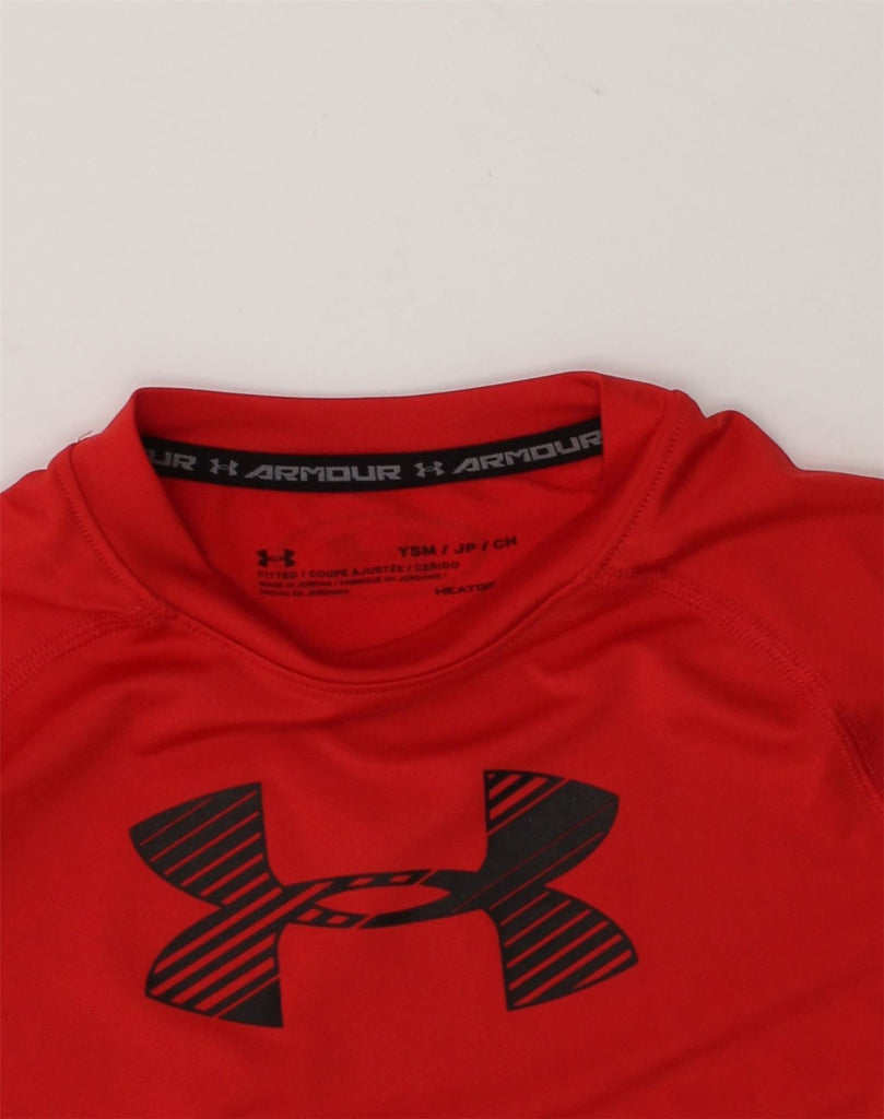 UNDER ARMOUR Boys Graphic T-Shirt Top 2-3 Years Small Red Polyester | Vintage Under Armour | Thrift | Second-Hand Under Armour | Used Clothing | Messina Hembry 