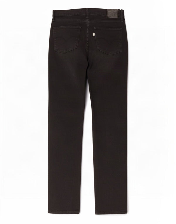 Levi's Womens 724 High Rise Straight Jeans W30 L30 Black Cotton
