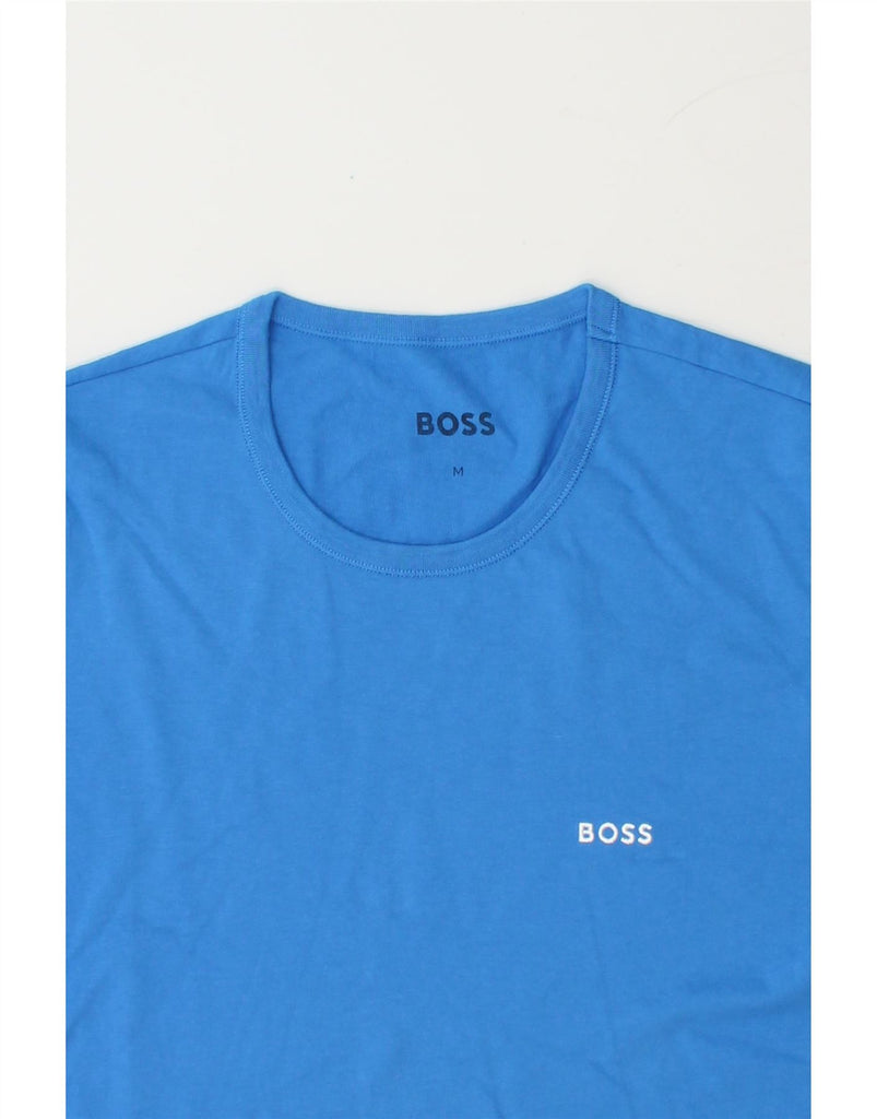 HUGO BOSS Mens T-Shirt Top Medium Blue Cotton Vintage Hugo Boss and Second-Hand Hugo Boss from Messina Hembry 