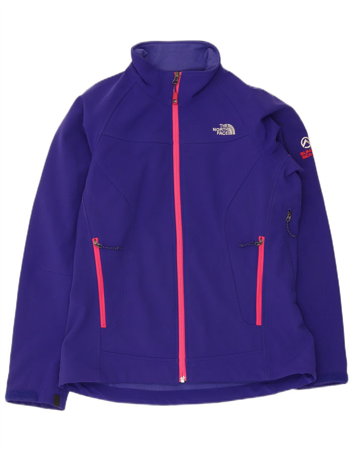 The North Face Womens Windbreaker Jacket UK 14 Medium Navy Blue Polyester