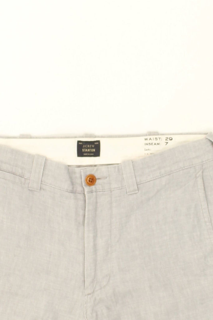 J. CREW Womens Stanton Chino Shorts W29 Medium Grey Linen | Vintage J. Crew | Thrift | Second-Hand J. Crew | Used Clothing | Messina Hembry 