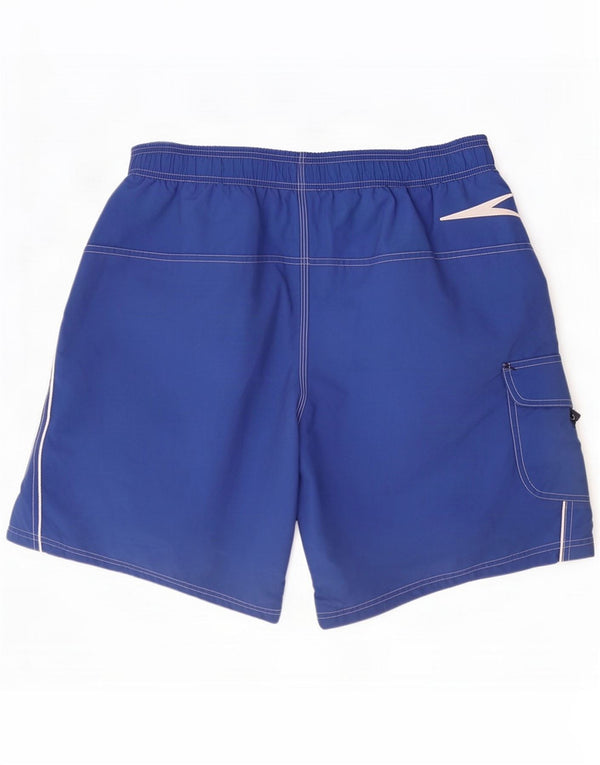 Speedo Mens Swimming Shorts Medium Blue Polyester