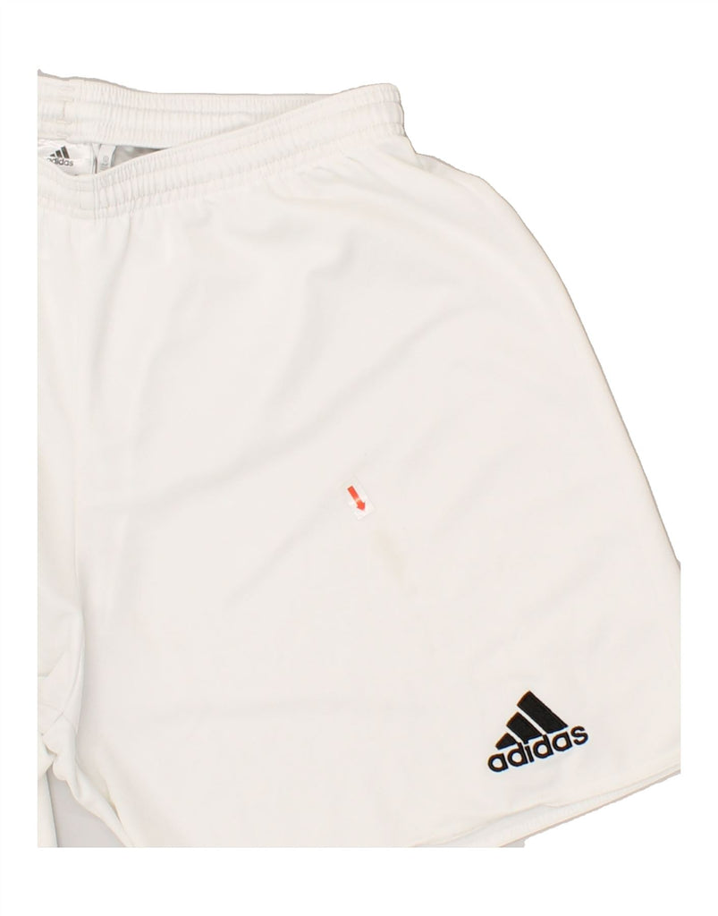 ADIDAS Mens Climalite Sport Shorts Medium White Polyester | Vintage Adidas | Thrift | Second-Hand Adidas | Used Clothing | Messina Hembry 