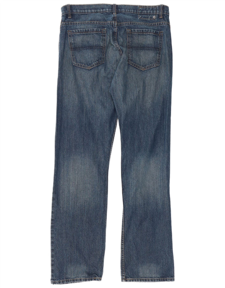 Marks & Spencer Mens Blue Harbour Straight Jeans W36 L33 Blue Cotton